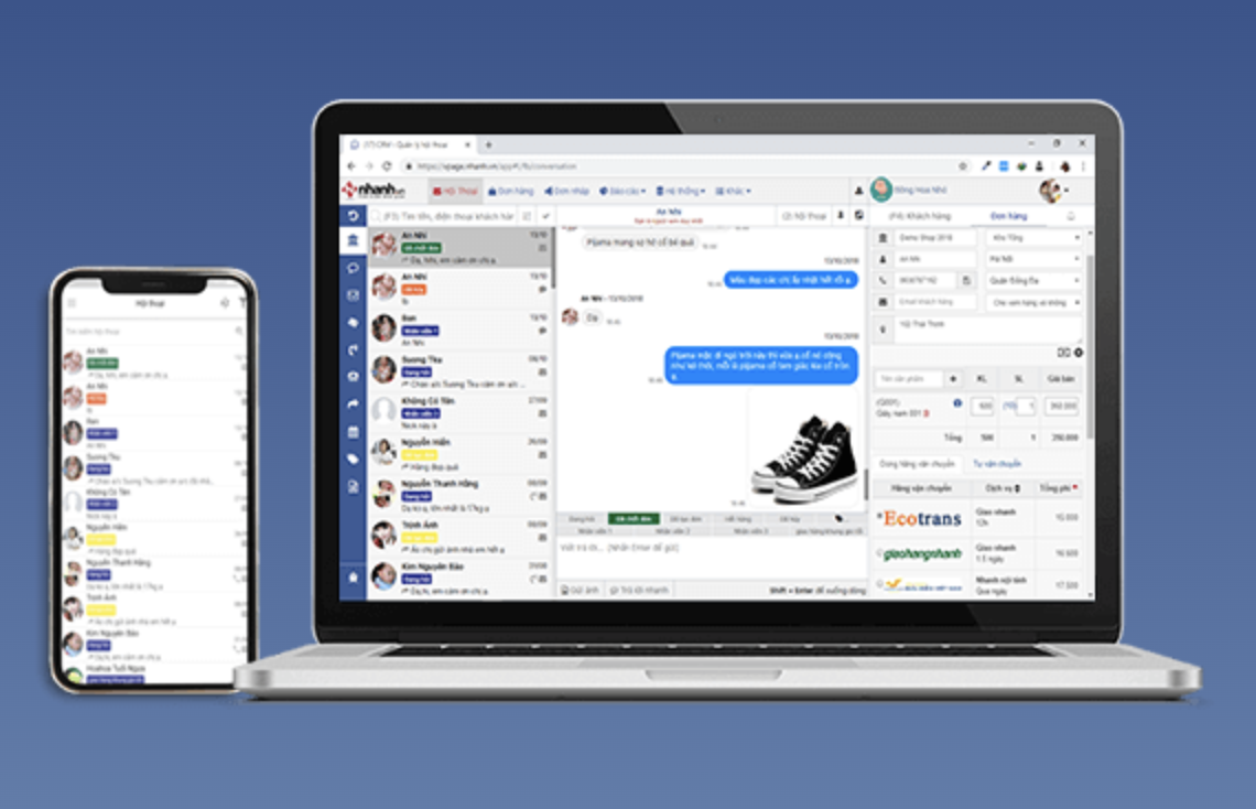Phần mềm quản lý fanpage Facebook Nhanh.Vpage